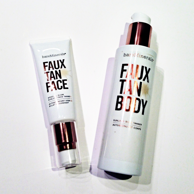 NEW: bareMinerals Faux Tan Face and Body Sunless Tanner // Belle Belle Beauty