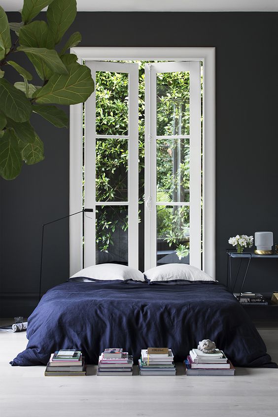 blue and grey bedroom on belle belle beauty
